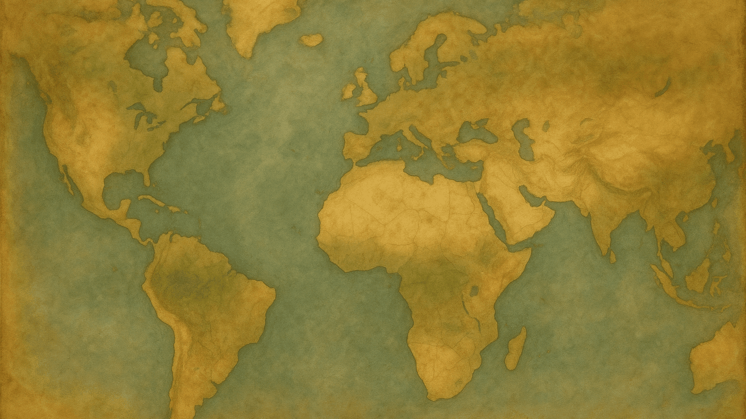Painterly antique basemap for The Age of Exploration