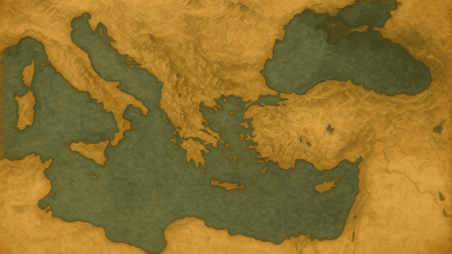 Painterly antique basemap for Ancient Greece