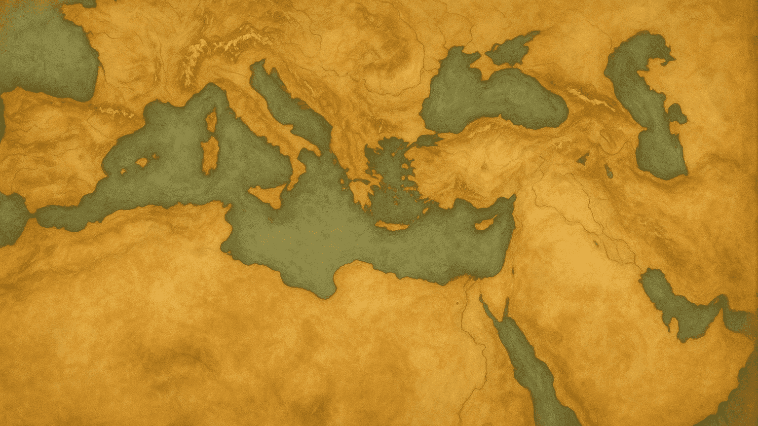 Painterly antique basemap for The Roman Empire