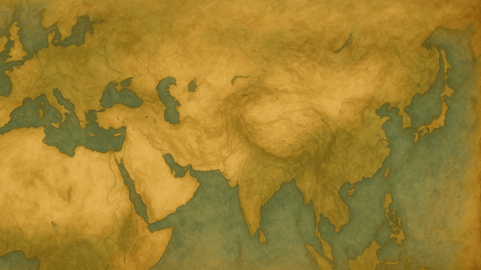 Painterly antique basemap for Trade Routes