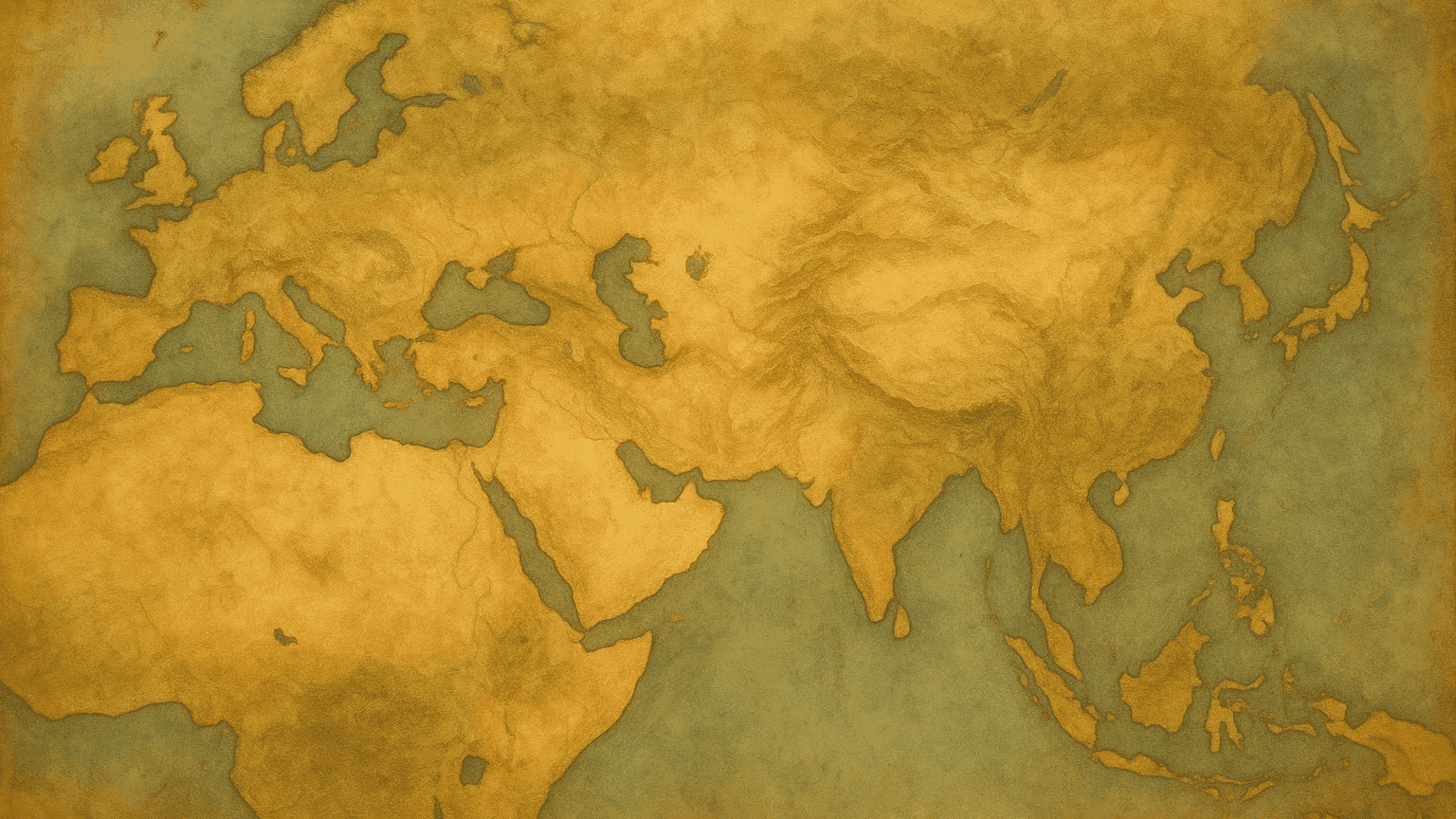 Painterly antique basemap for World Religions